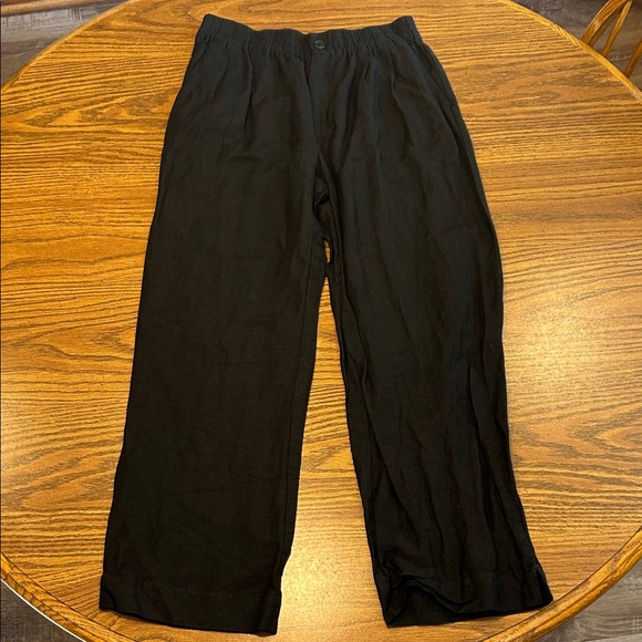 Madewell Linen-Blend Pull-On High-Rise Straight Pants NF099 - Picture 4 of 13